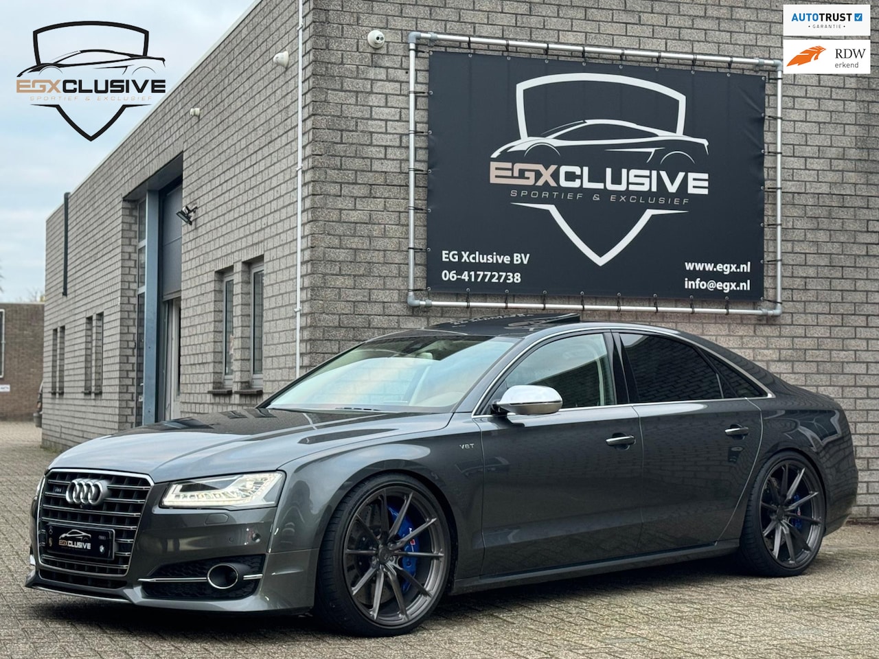 Audi A8 - 4.0 TFSI S8 quattro Pro Line+ 22'HRE Forged/Pano/Alcantara - AutoWereld.nl