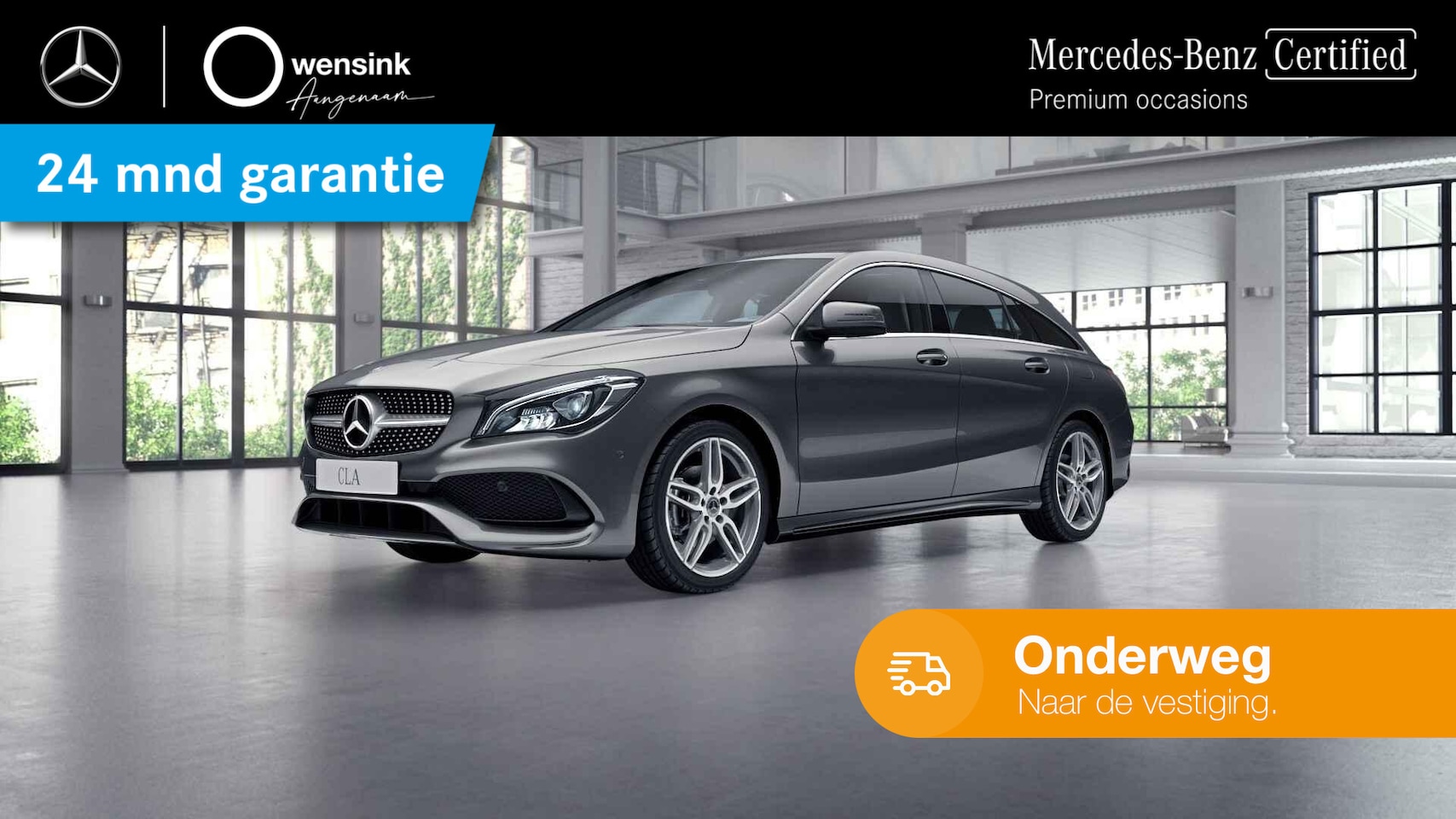 Mercedes-Benz CLA-klasse Shooting Brake - 180 Business Solution AMG | Panoramadak | Stoelverwarming | Sfeerverlichting | Trekhaak | - AutoWereld.nl