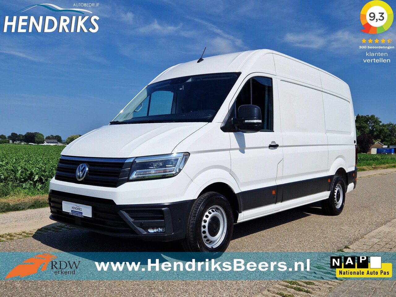 Volkswagen Crafter - e-Crafter L3H3 36 kWh - Elektrisch -  136 Pk - Automaat - Navi - Parkeersensoren - DAB+ Ra - AutoWereld.nl