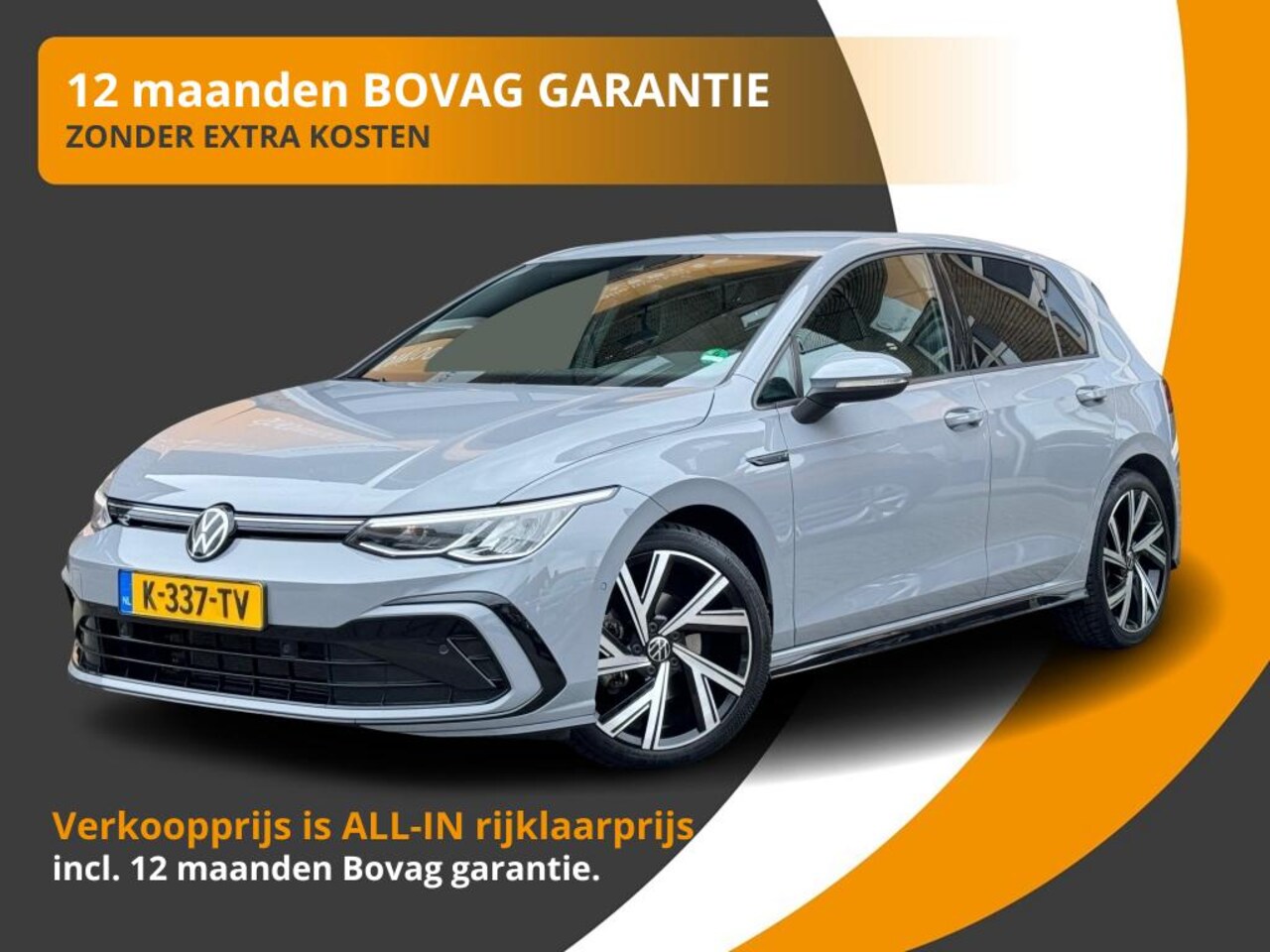 Volkswagen Golf - 1.5 eTSI 150PK R-LINE SPORT LED/HARMAN-KARDON/18/NL-AUTO/VOL OPT - AutoWereld.nl