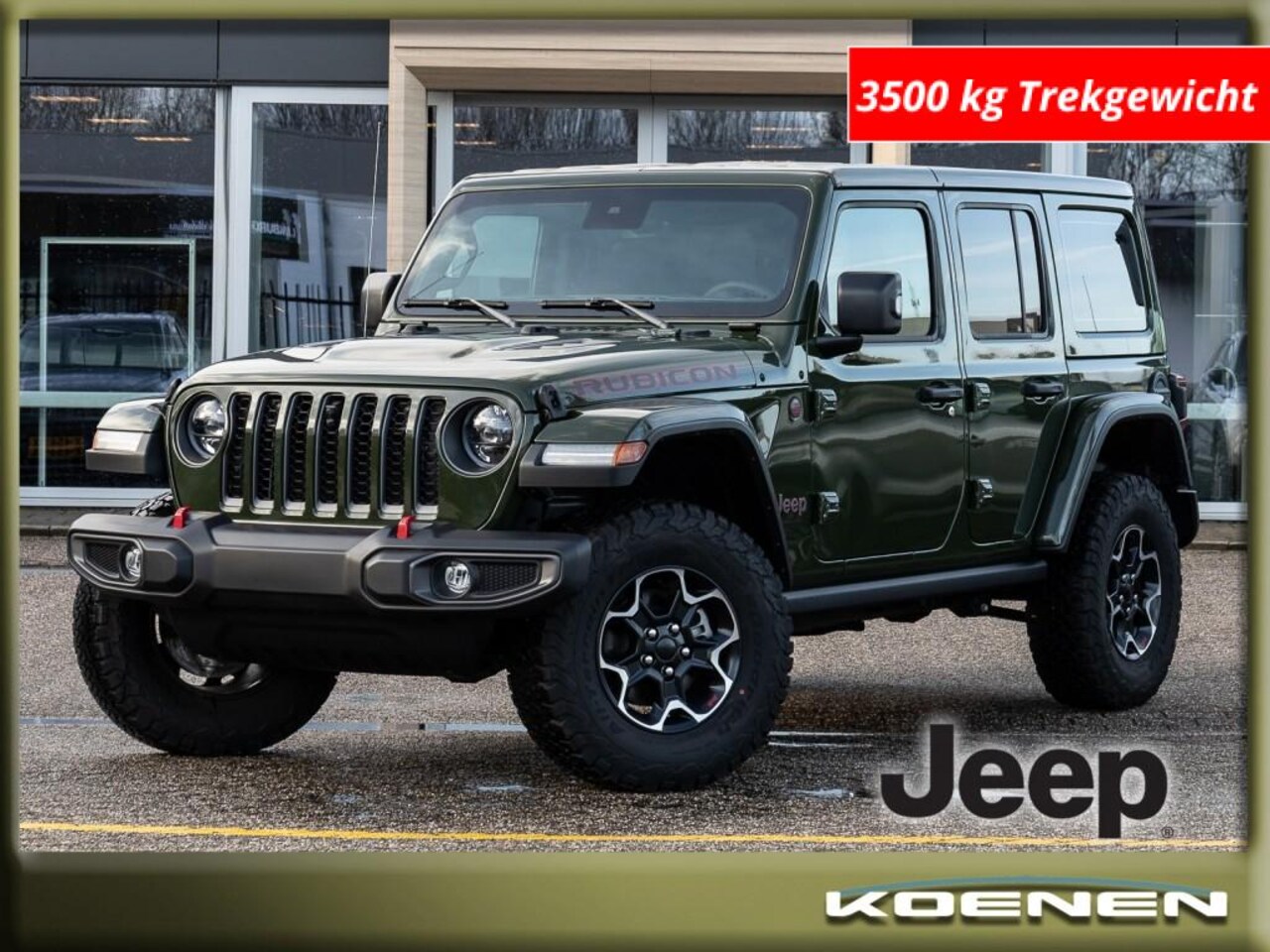 Jeep Wrangler - 2.0T 4x4 Aut. RUBICON JL 4-Drs / Grijs kent / 3.500Kg trekgewich - AutoWereld.nl