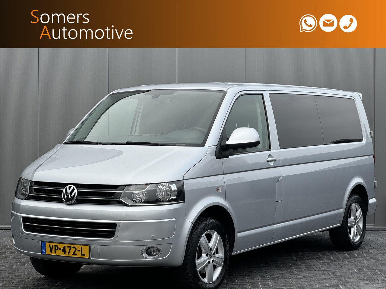 Volkswagen Transporter - 2.0 TDI 140pk DSG T Edition L2H1 DC | Leder | Navigatie | Afn. Trekhaak - AutoWereld.nl