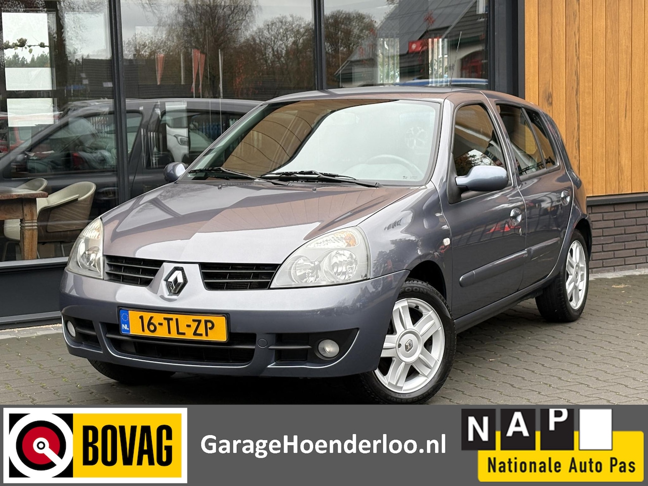 Renault Clio - 1.2-16V Campus Airco, Nwe APK, Rijklaarprijs. - AutoWereld.nl