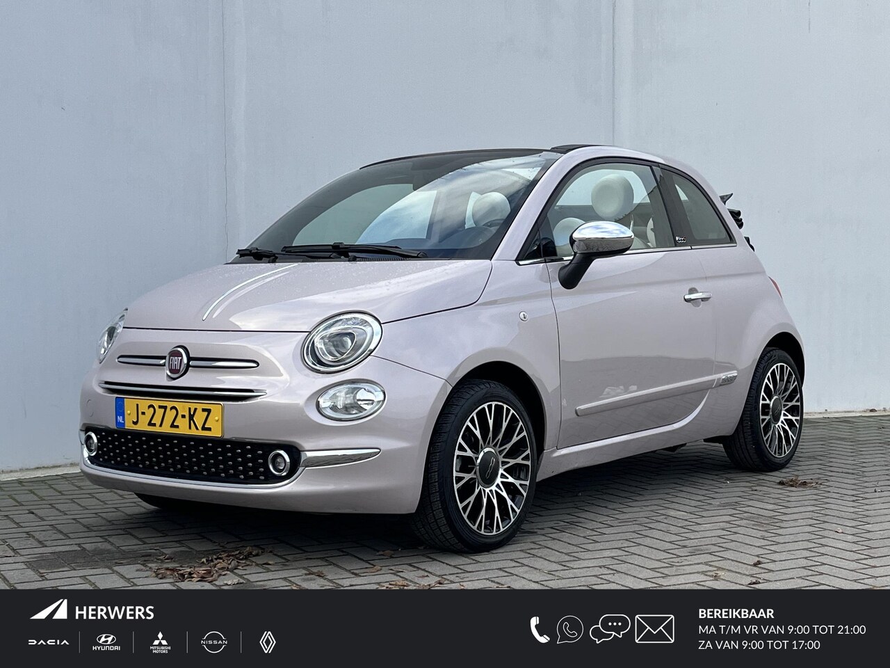 Fiat 500 C - 1.0 Hybrid Star / NAVIGATIE / BLUETOOTH / CRUISE CONTROL / CLIMATE CONTROL / CABRIO / APPL - AutoWereld.nl