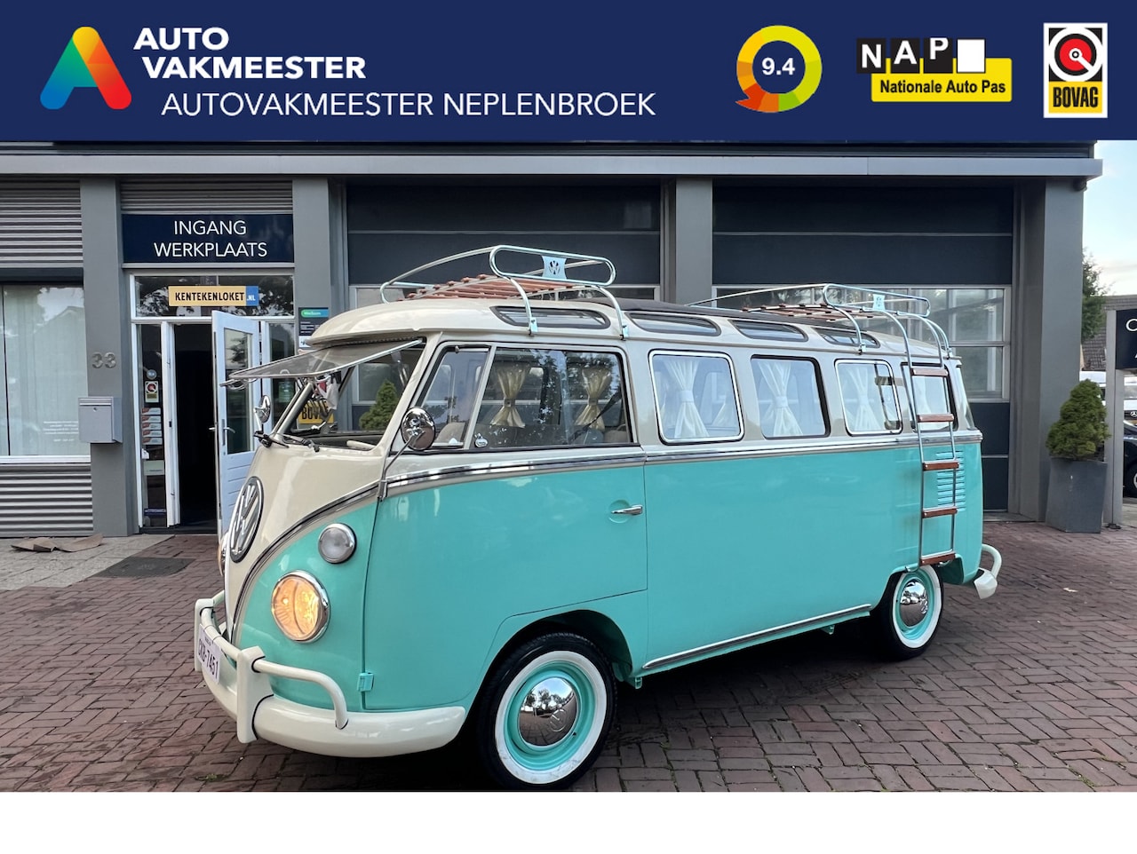 Volkswagen T1 - KOMBI samba bus (1975) schuifdak Mooie kleur stelling Koopje !! - AutoWereld.nl