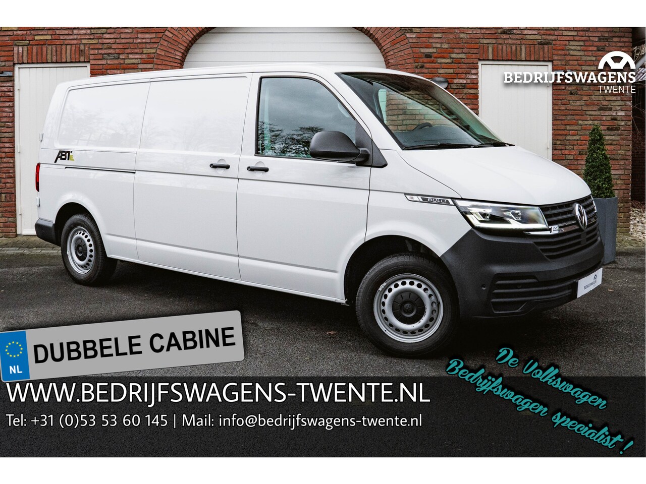 Volkswagen Transporter - T6.1 ABT-E 113 PK DSG LWB ENK/CAB | LED | LUXE! Milieuvriendelijke Elektrische Bedrijfswag - AutoWereld.nl