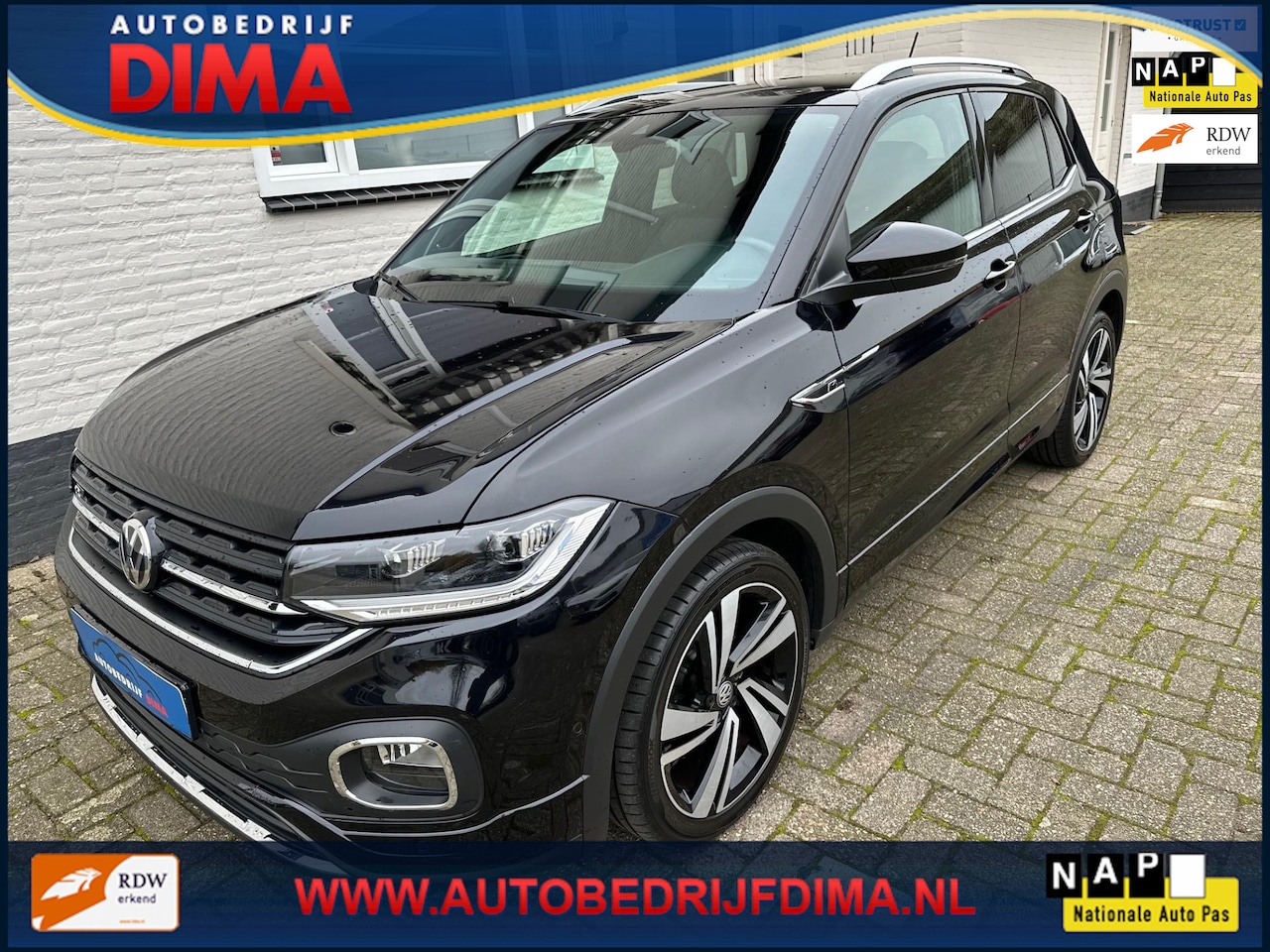 Volkswagen T-Cross - 1.0 TSI Automaat R-Line 2x/ Navi/ Digital Cockpit/ Camera/ LED/ PDC/ Stoelverwarming - AutoWereld.nl