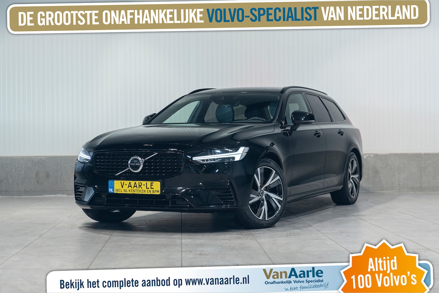 Volvo V90 - T6 Aut. Plug-in Hybrid R-Design Intellisafe Leder Stoelverwarming 340pk - AutoWereld.nl