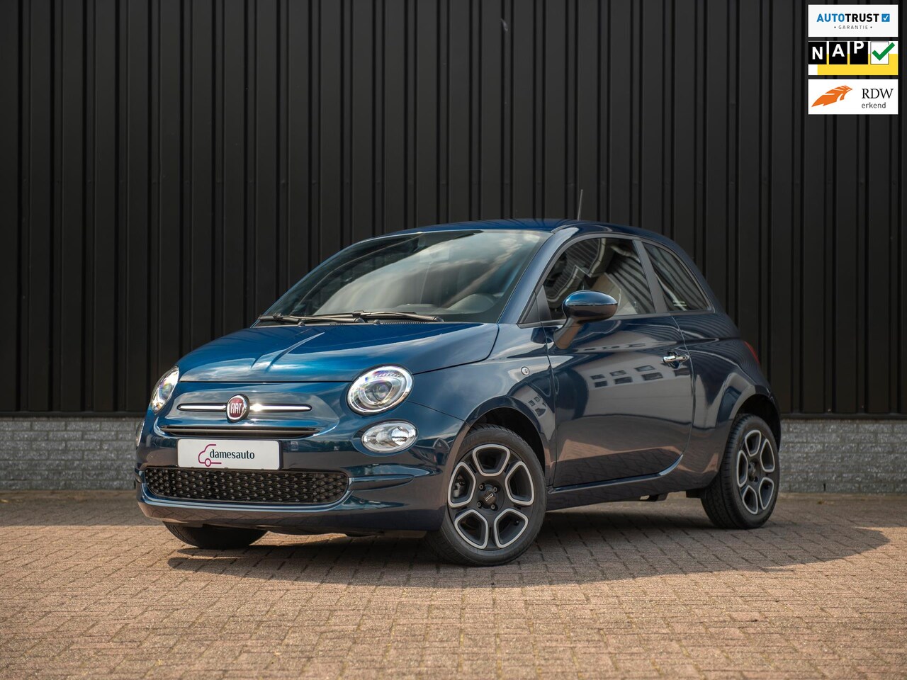 Fiat 500 - 1.0 Eerste eigenaar, NAV, Donkerblauw metallic. - AutoWereld.nl