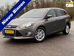 Ford Focus Wagon - 1.6 EcoBoost Titanium CAMERA NAVI 150PK LEER Parkpilot Clima GOED ONDERHOUDEN