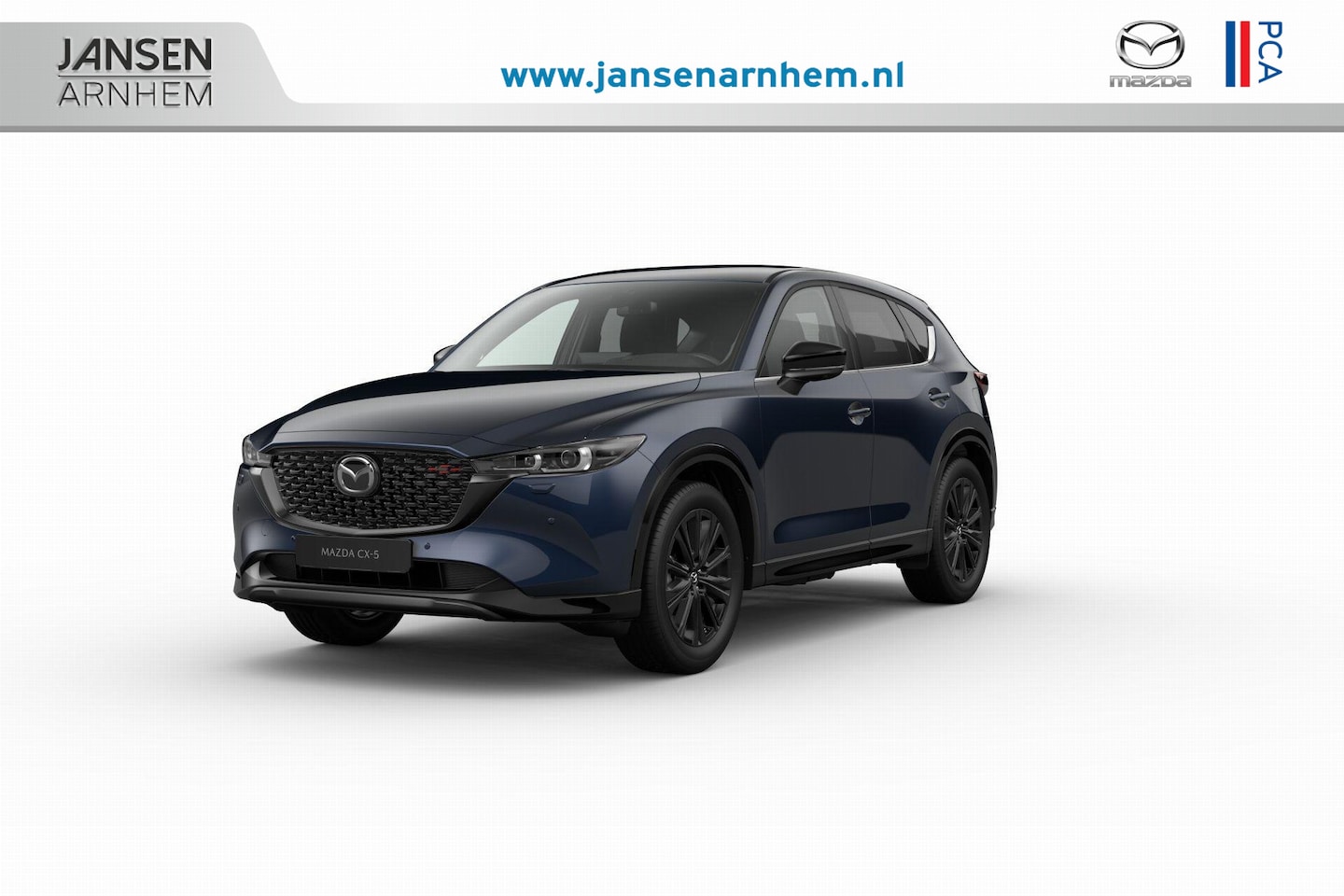 Mazda CX-5 - e-Skyactiv G 165 6AT FWD Homura Comfort Pack | 19-inch lichtmetalen velgen, Black Metallic - AutoWereld.nl