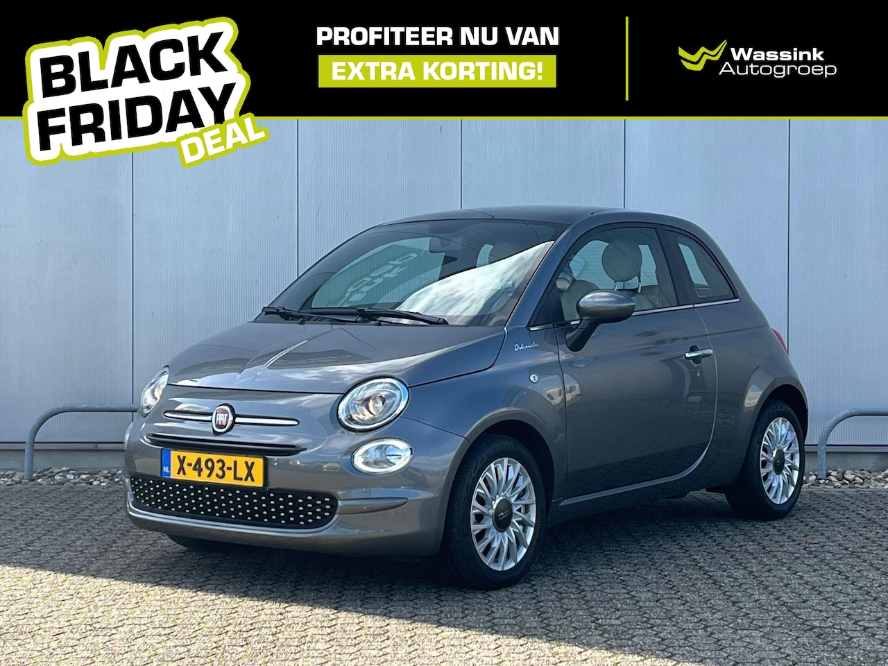 Fiat 500 - 70pk Hybrid Dolcevita | Cruise Control | U Connect I Panorama Dak | Airco | Black Friday D - AutoWereld.nl