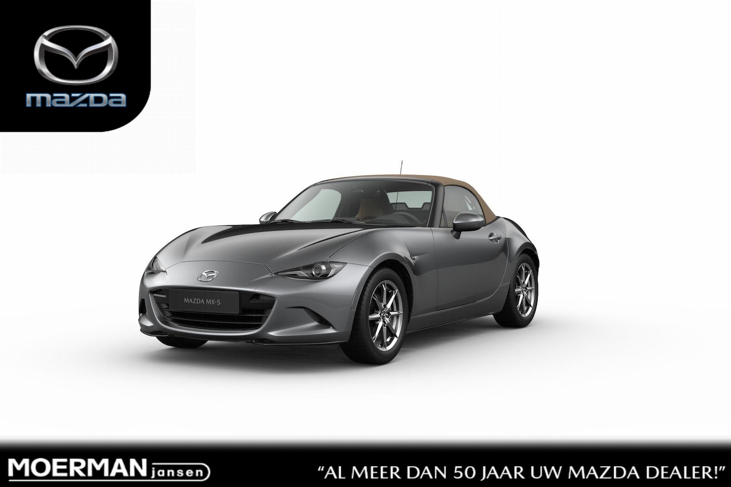 Mazda MX-5 - Roadster Skyactiv-G 132 6MT Kazari | 16-inch lichtmetalen velgen in Black Metallic (Skyact - AutoWereld.nl