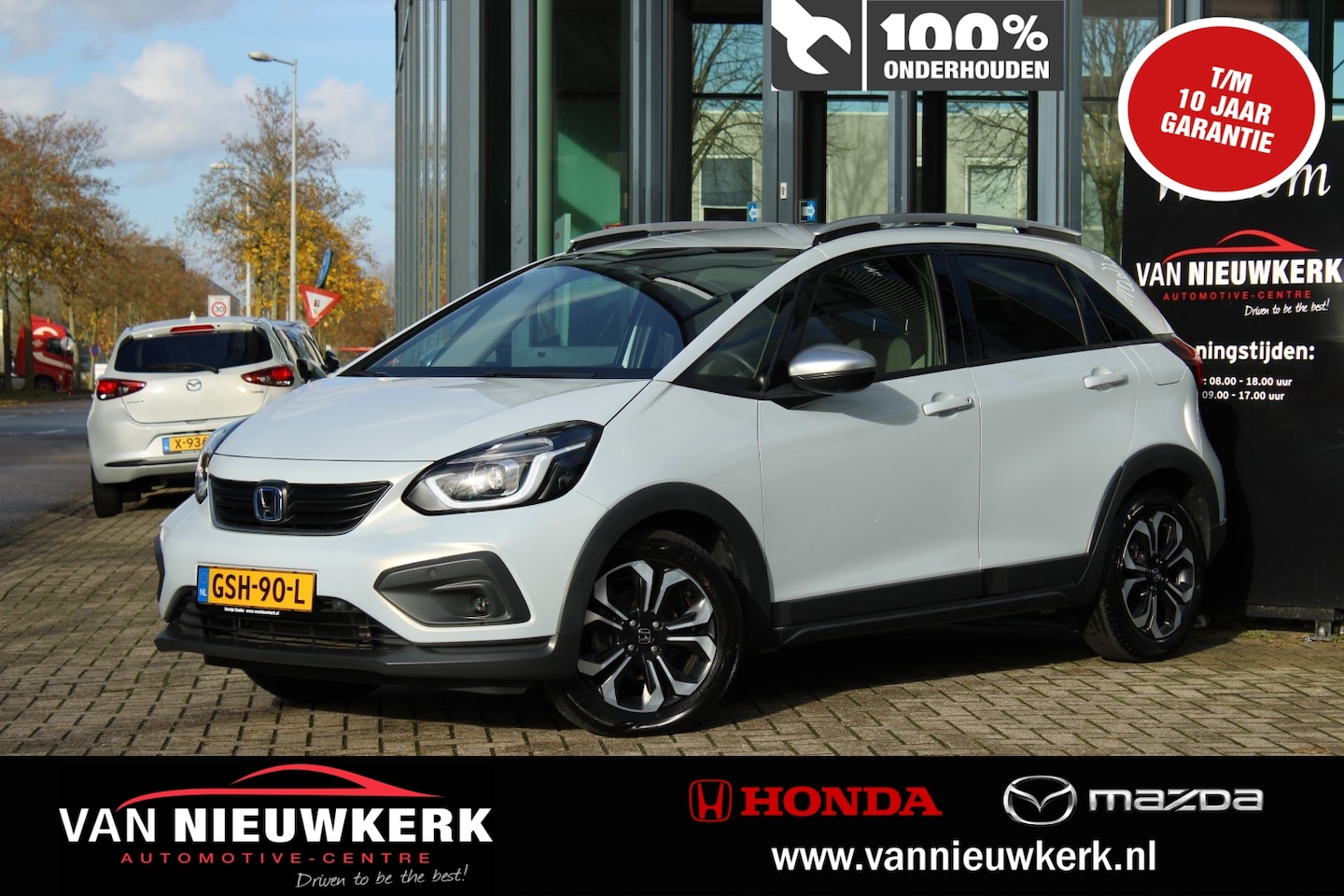 Honda Jazz - 1.5 e:HEV 109pk Hybrid Automaat Crosstar Premium Audio Navigatie Camera Keyless - AutoWereld.nl