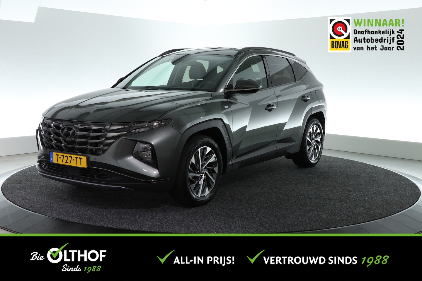 Hyundai Tucson - 1.6 T-GDI MHEV Premium / TREKHAAK 13-polig / STOELVERW. / CAMERA / CARPLAY / - AutoWereld.nl