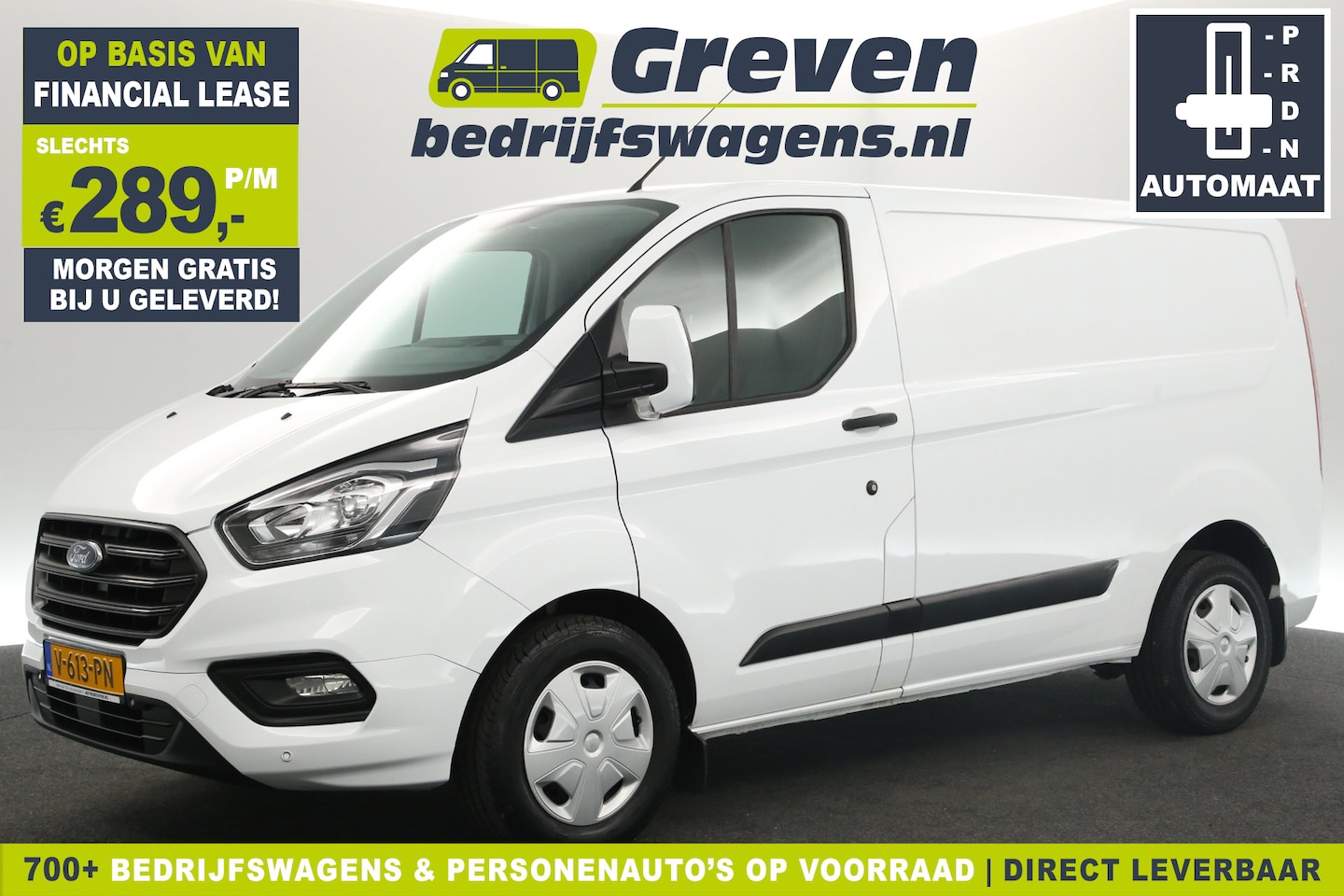 Ford Transit Custom - 2.0 TDCI L1H1 Automaat Airco Cruise 3 Persoons PDC LED Elektrpakket Schuifdeur Trekhaak - AutoWereld.nl