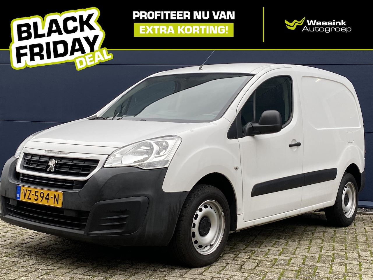 Peugeot Partner - 1.6 BlueHDi 100pk XR | Airco | Cruise Control | Houten Inleg | - AutoWereld.nl