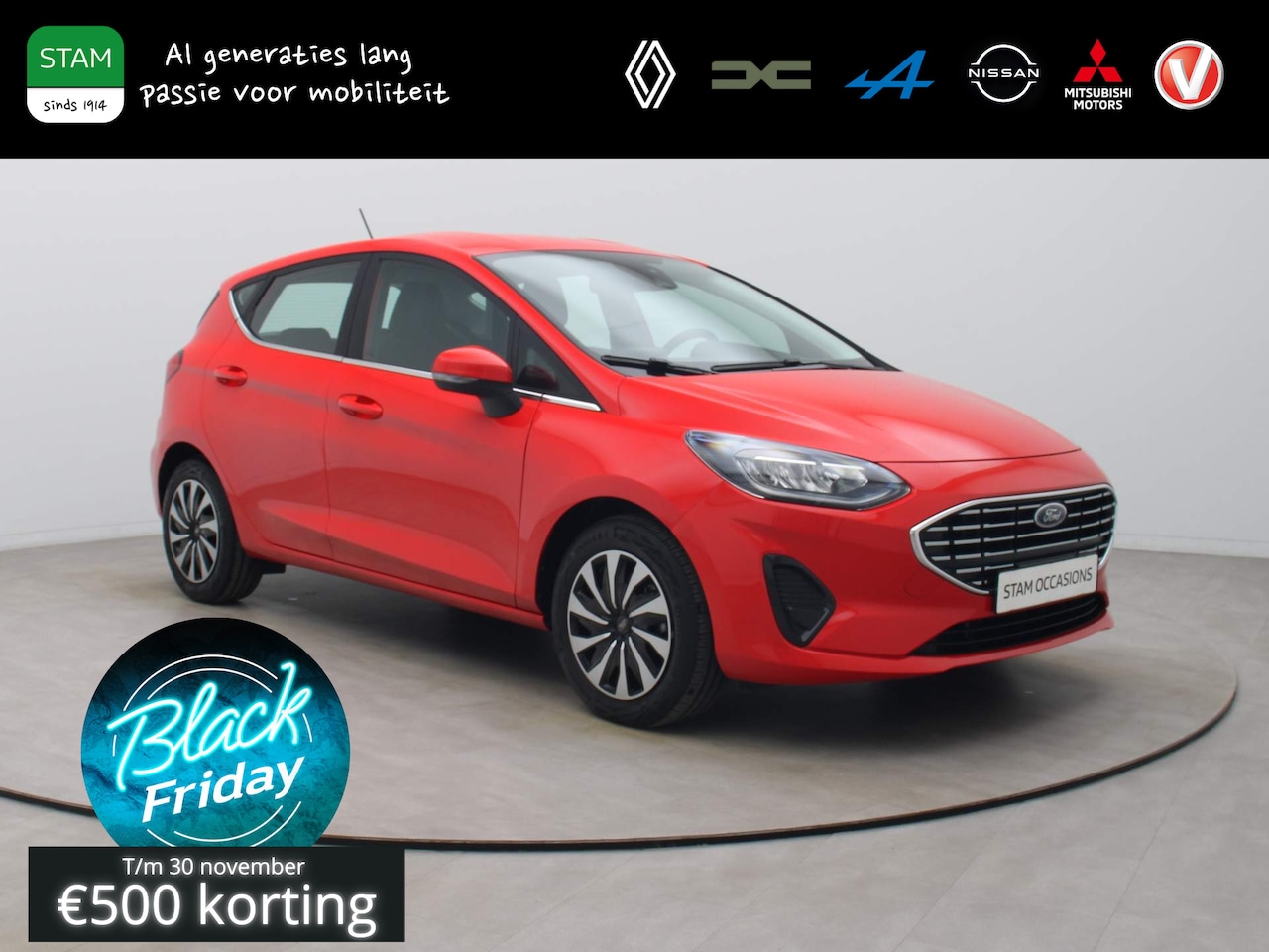 Ford Fiesta - 100pk EcoBoost Titanium Carplay | Climate | Cruise | Keyless | Parksens. achter - AutoWereld.nl