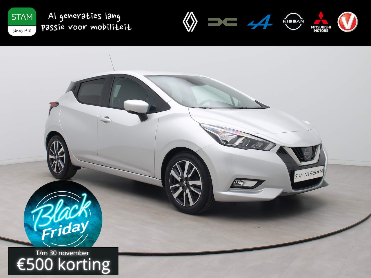 Nissan Micra - 100pk IG-T N-Connecta Camera | Climate | Navi | Parksens. a. - AutoWereld.nl