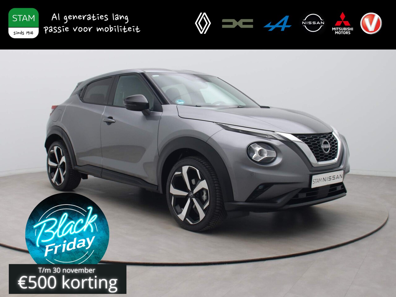 Nissan Juke - 114pk DIG-T Tekna AUTOMAAT 360° Camera | Adapt cruise | BOSE | Leder | Navi - AutoWereld.nl