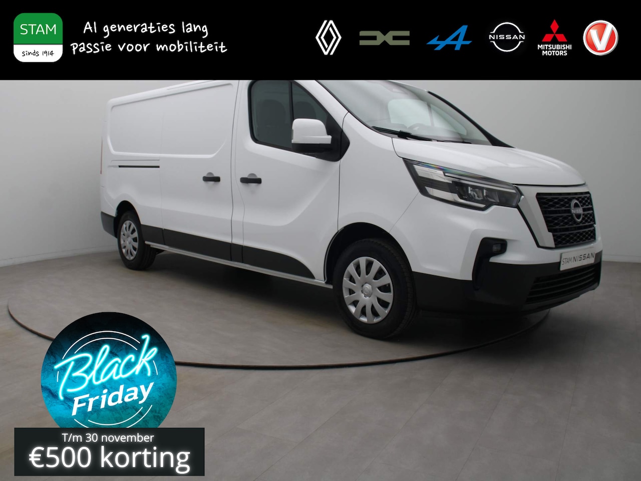 Nissan Primastar - 2.0 130pk dCi L2H1 N-Connecta NIEUW! Airco | Camera | Navi | Parkeersensoren achter | Schu - AutoWereld.nl