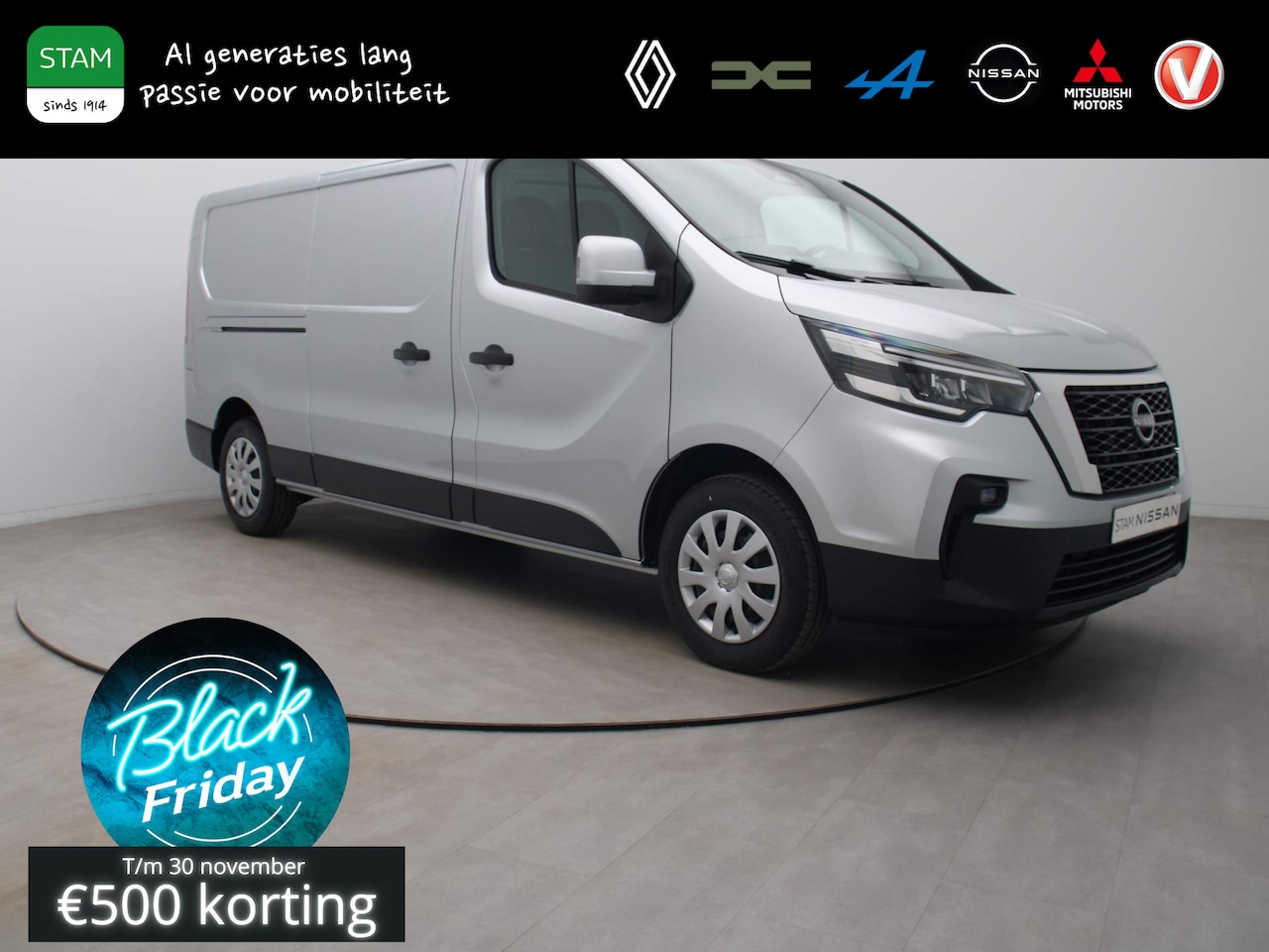 Nissan Primastar - 2.0 130pk dCi L2H1 N-Connecta NIEUW! Airco | Camera | Navi | Parkeersensoren achter - AutoWereld.nl