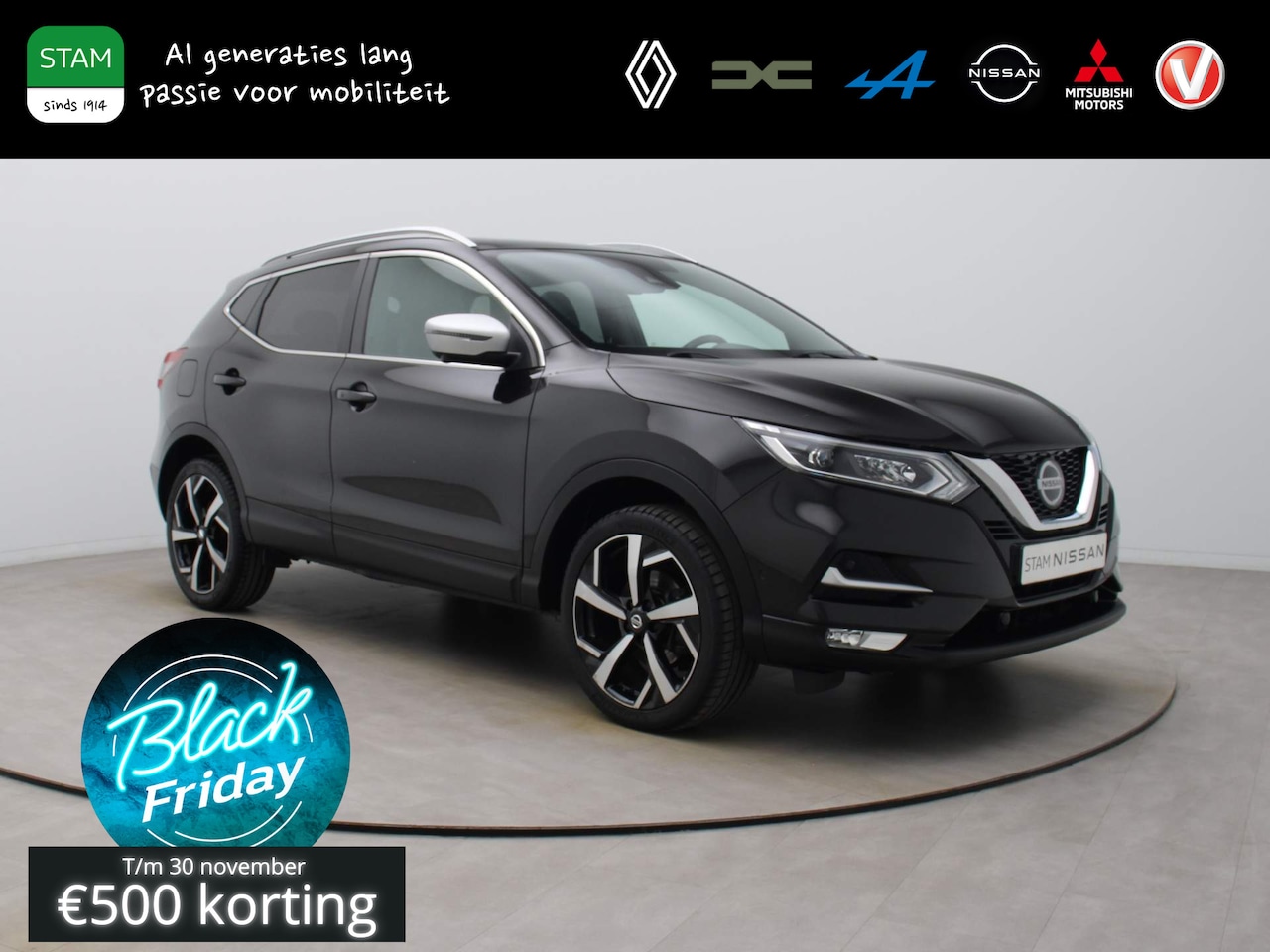 Nissan Qashqai - 140pk DIG-T Tekna + 360° Camera | BOSE | Leder | Panoramadak | Trekhaak - AutoWereld.nl