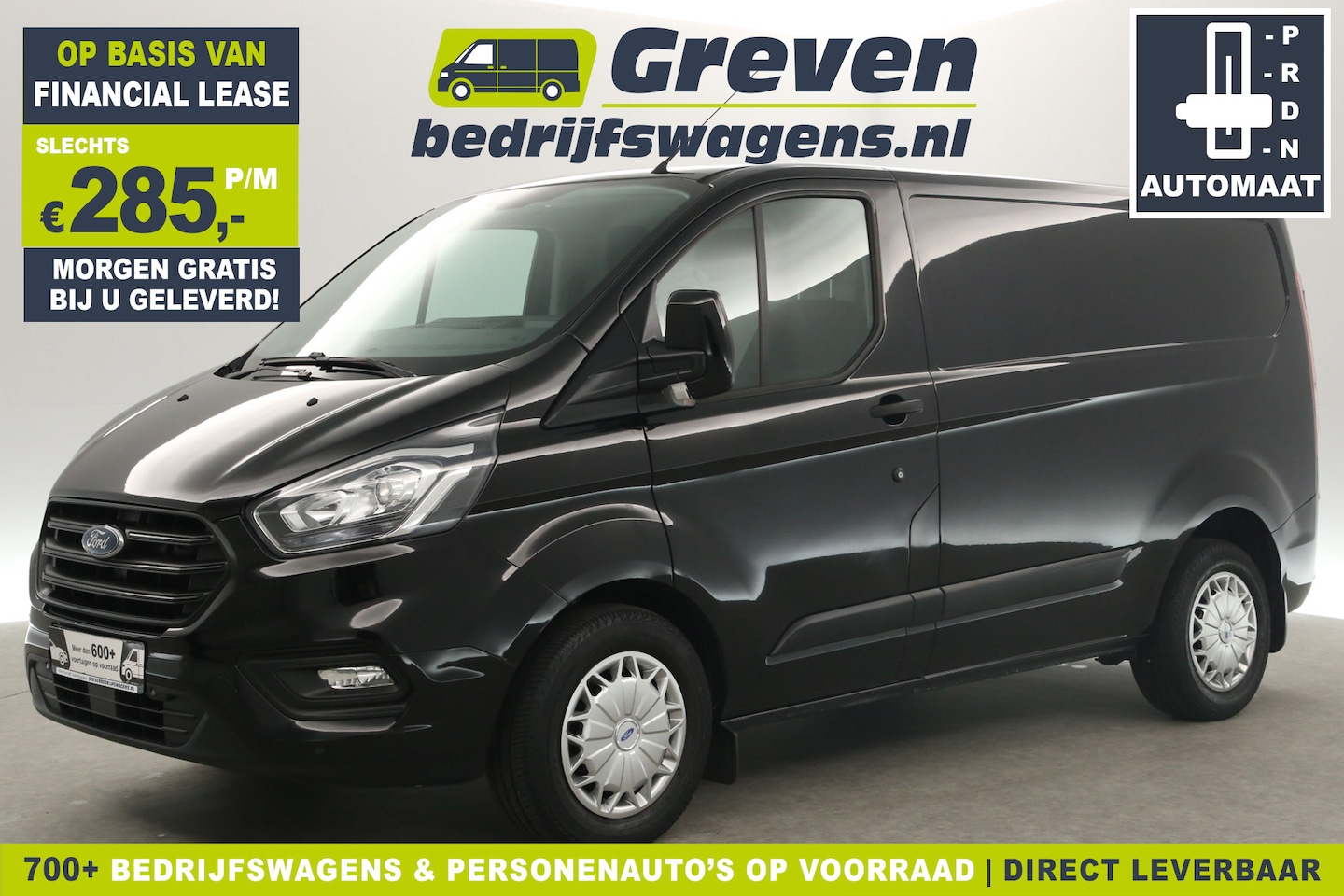 Ford Transit Custom - 2.0 TDCI L1H1 130PK Automaat Airco Cruise Parkeersensoren Elektrpakket Stoelverwarming - AutoWereld.nl