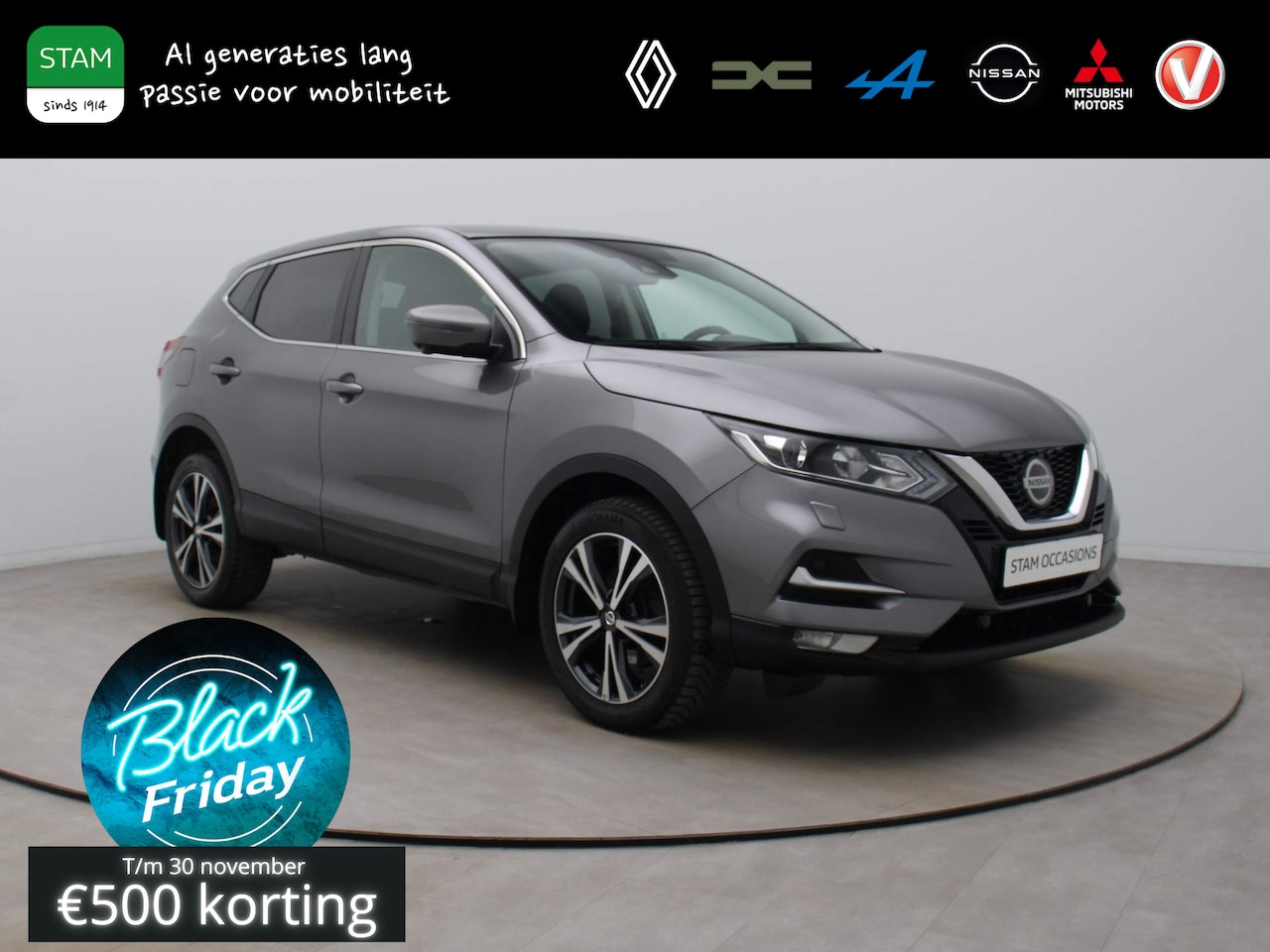 Nissan Qashqai - 160pk DIG-T N-Connecta AUTOMAAT 360° Camera | Climate | Navi | Parksens. v+a - AutoWereld.nl