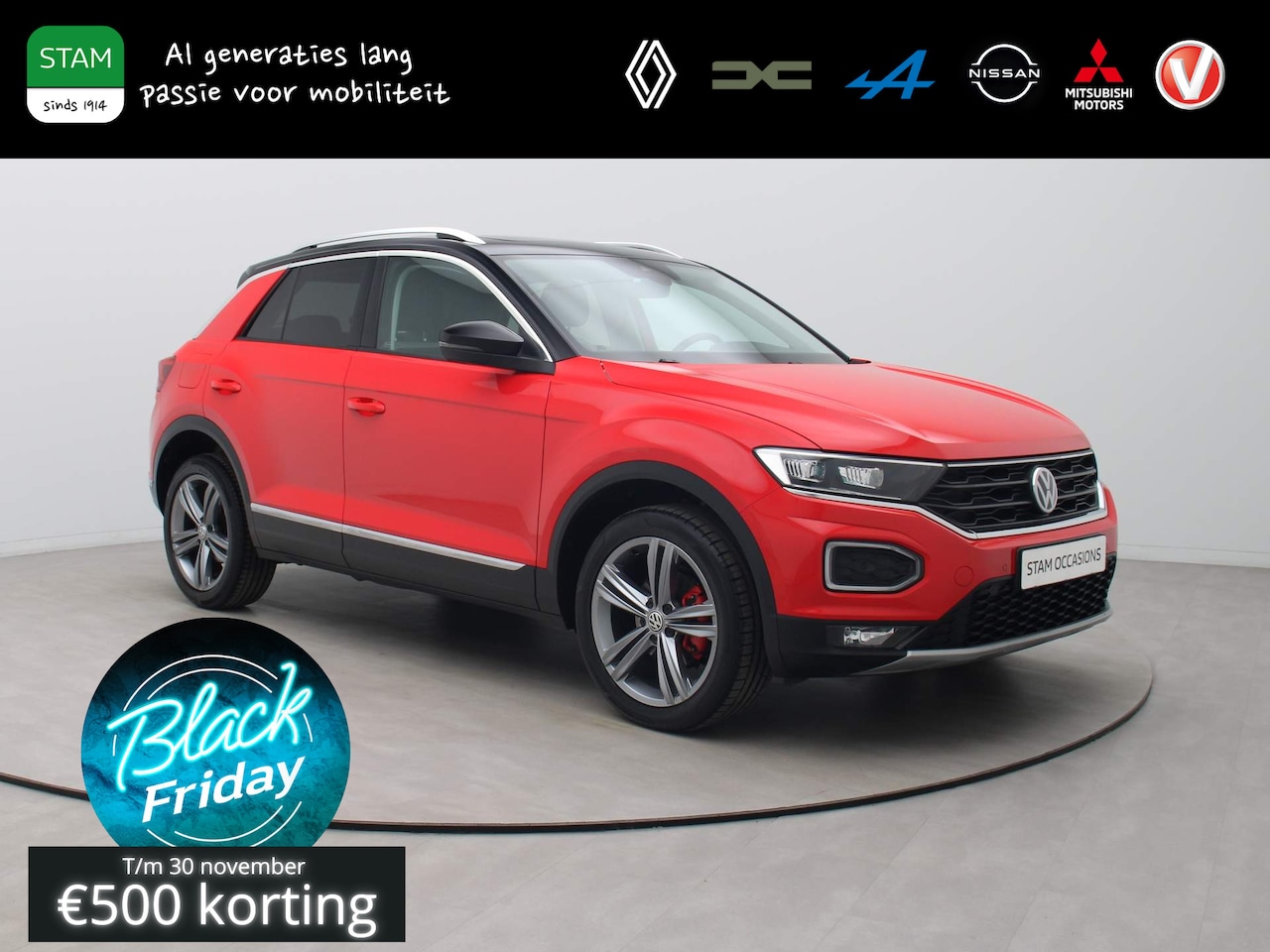 Volkswagen T-Roc - 150pk TSI Sport Climate | Navi | Panoramadak - AutoWereld.nl