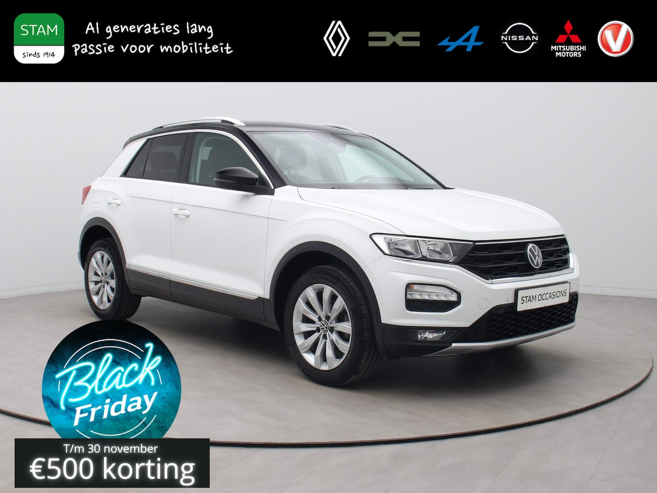 Volkswagen T-Roc - 116pk TSI Style Adapt. cruise | Climate | Navi | Parksens. v+a - AutoWereld.nl