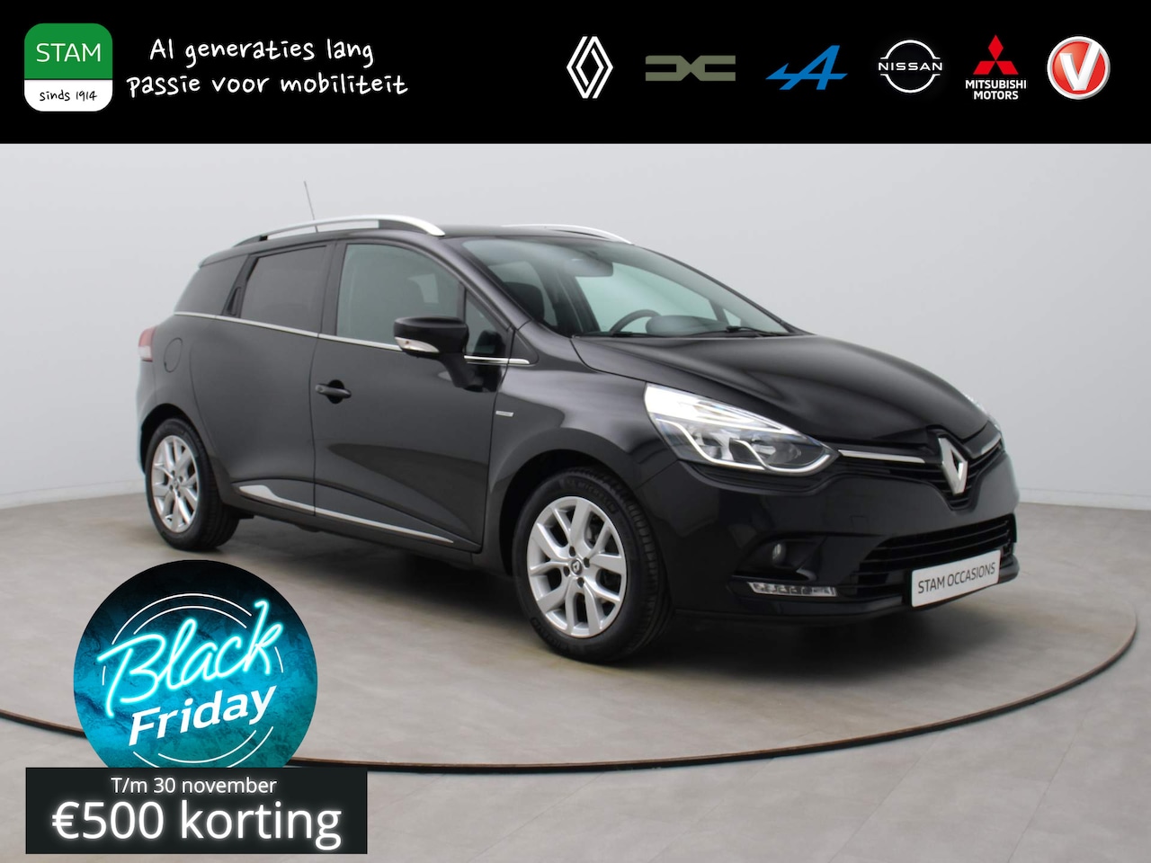 Renault Clio Estate - TCe Limited Airco | Cruise | Navi | Parksens. achter - AutoWereld.nl