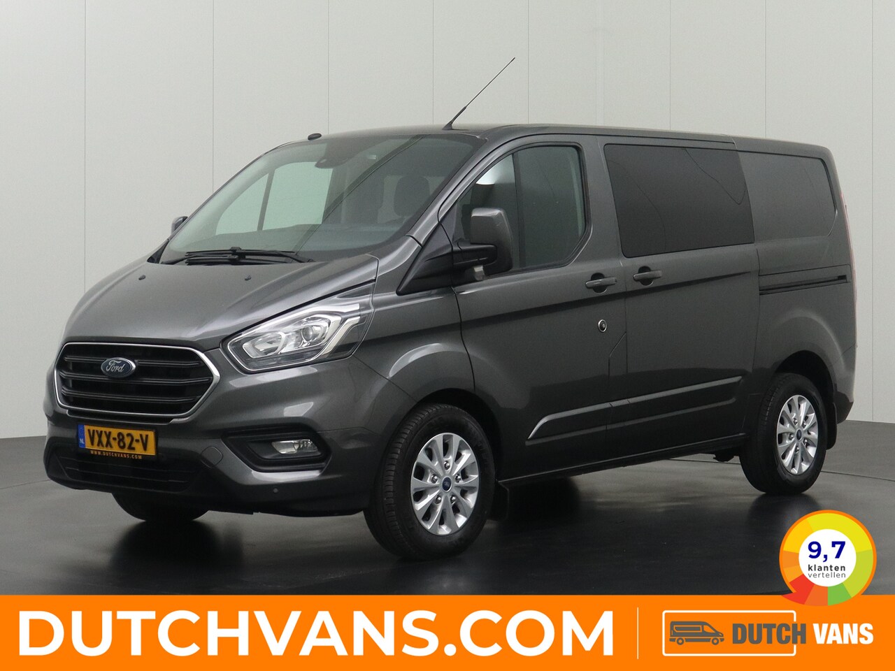 Ford Transit Custom - 2.0TDCI 130PK Automaat Dubbele Cabine Limited | Camera | 2xSchuifdeur | Trekhaak | Privacy - AutoWereld.nl