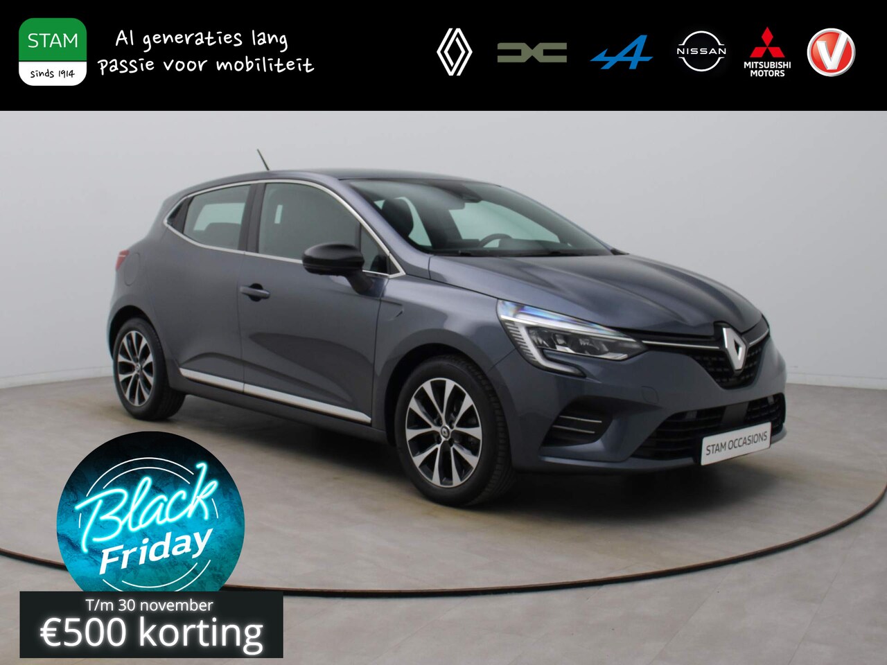 Renault Clio - TCe 100pk Intens 360° Camera | Climate | Navi | Parksens. v+a | Trekhaak - AutoWereld.nl