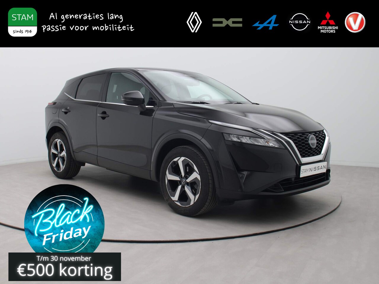 Nissan Qashqai - 158pk MHEV Xtronic N-Connecta 360° Camera | Adapt. cruise | Navi | Stoel-/stuur-/voorruitv - AutoWereld.nl