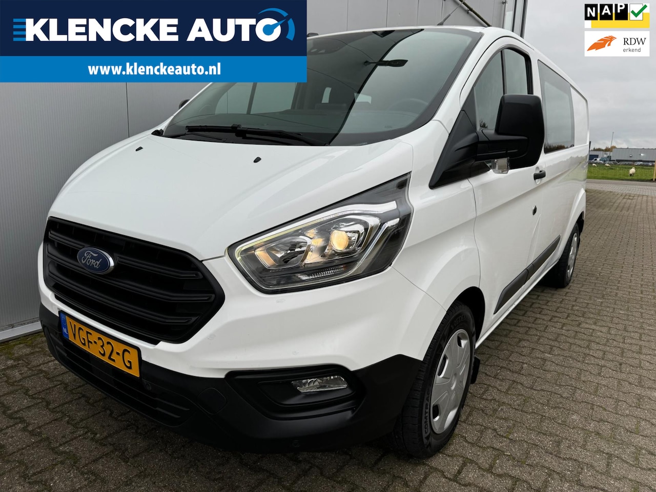 Ford Transit Custom - 320 2.0 TDCI L2H1 6-persoons 197.957km LED 130PK Navi Cruise Trekhaak 1e eigenaar - AutoWereld.nl