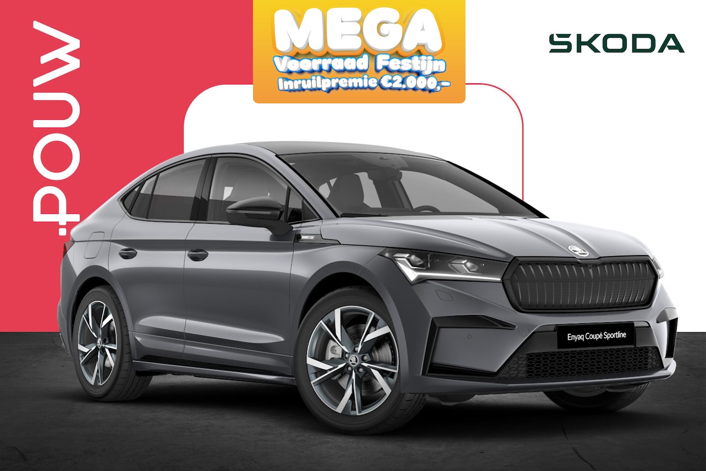 Skoda Enyaq Coupé iV - 85 286pk Sportline | Panoramadak | Trekhaak Uitklapbaar - AutoWereld.nl