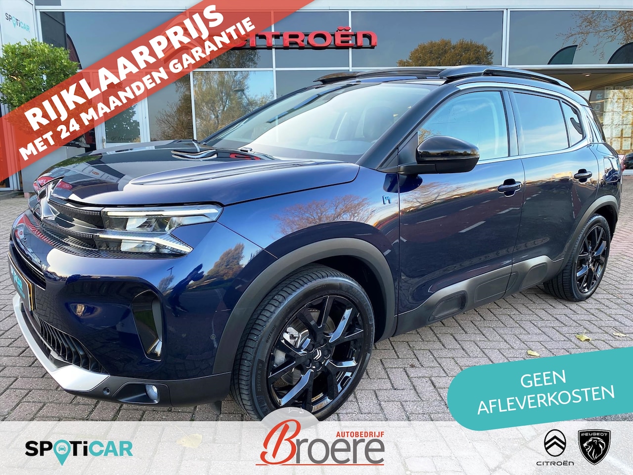 Citroën C5 Aircross - 1.6 Hybrid 225pk EAT8 Shine | afn trekhaak, elek. klep, panoramadak, dab, navi, verwarmde - AutoWereld.nl