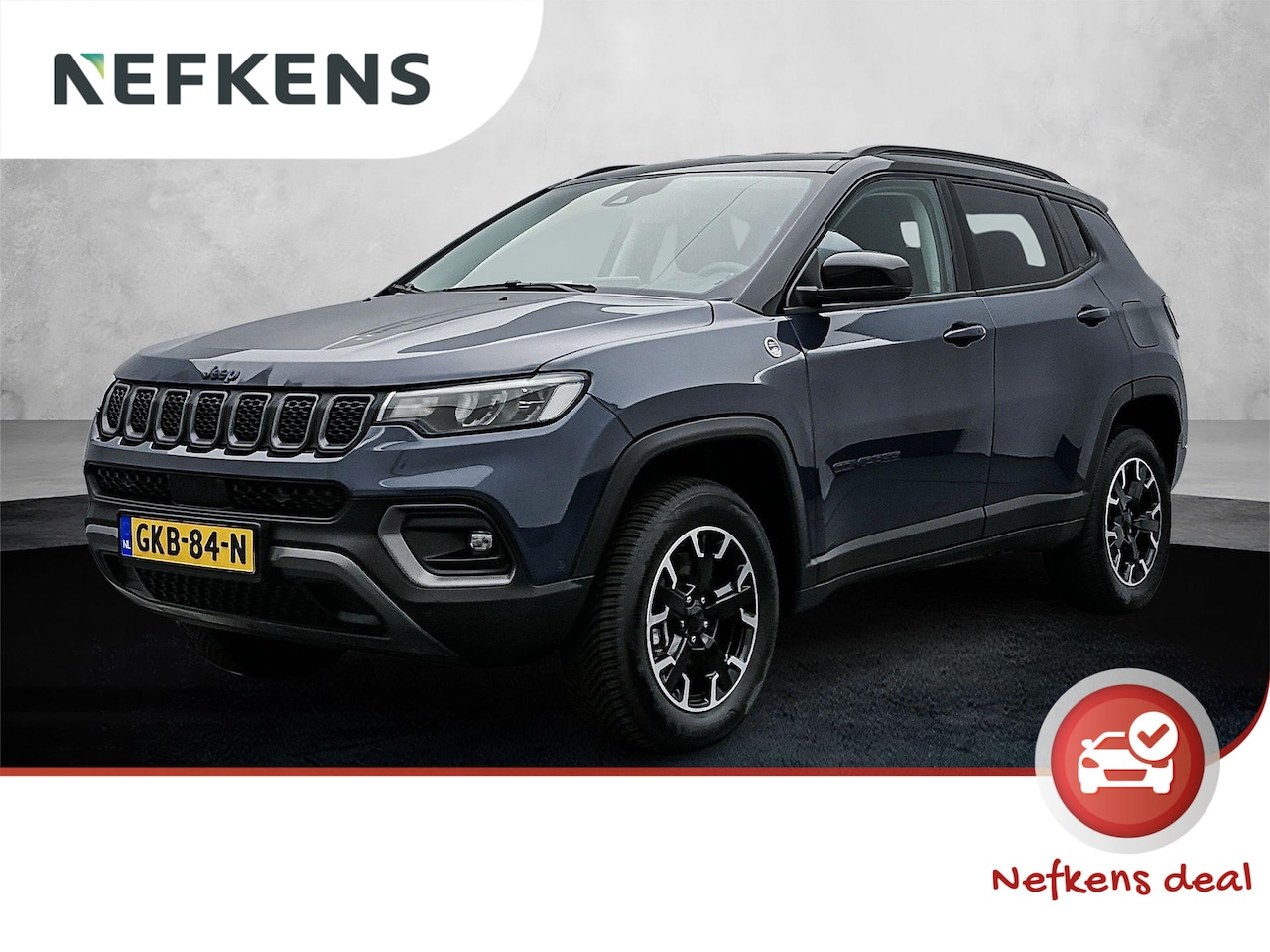 Jeep Compass - SUV Hybrid Electric Trailhawk 240 pk Automaat | Navigatie | Achteruitrijcamera | Parkeerse - AutoWereld.nl