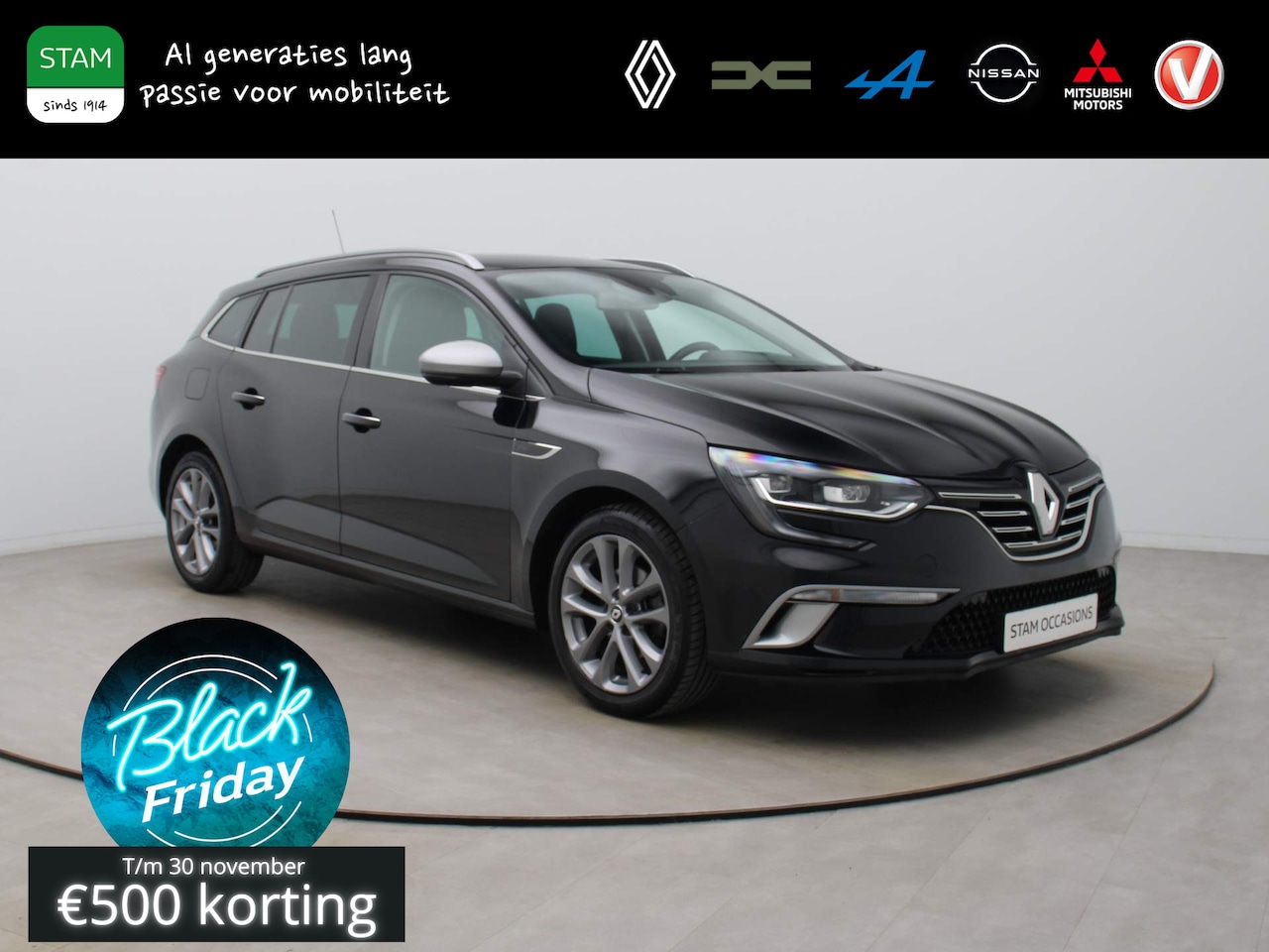 Renault Mégane Estate - TCe 140pk GT-Line Camera | Climate | Head Up | Navi | Parksens. v+a - AutoWereld.nl