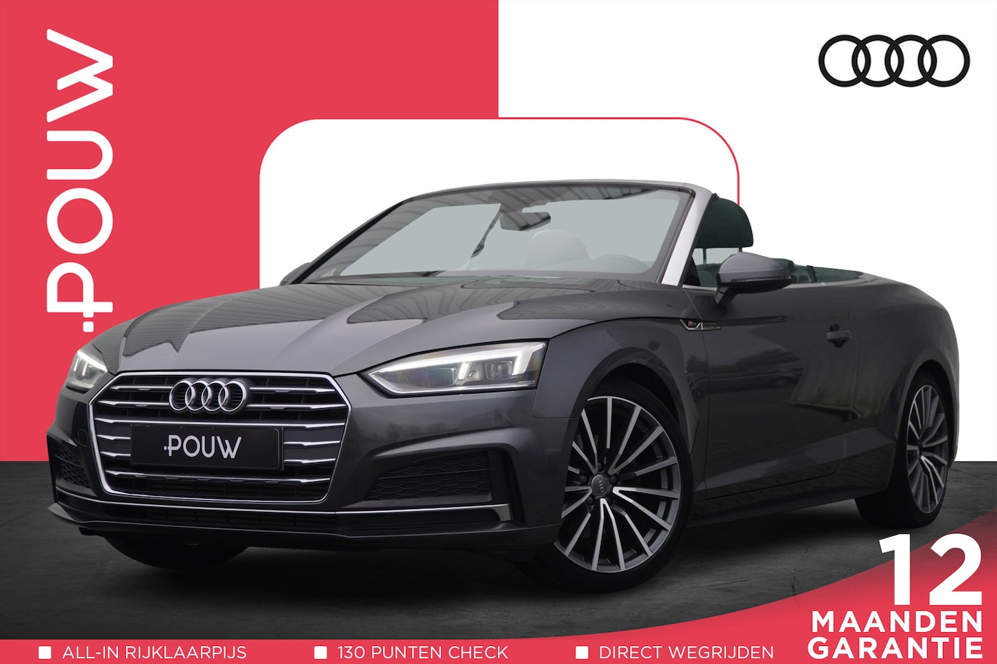 Audi A5 Cabriolet - 40 TFSI 190pk S-tronic Sport S Line Edition | 19" Velgen | Audi Soundsystem - AutoWereld.nl