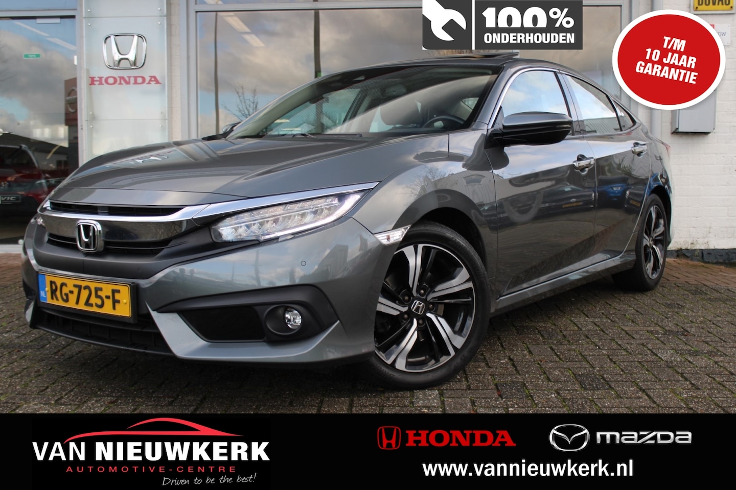 Honda Civic - 1.5 i-VTEC 182pk AUT SCHUIFDAK CAMERA NAP 1E EIG SOELVERW. PDC CRUISE - AutoWereld.nl