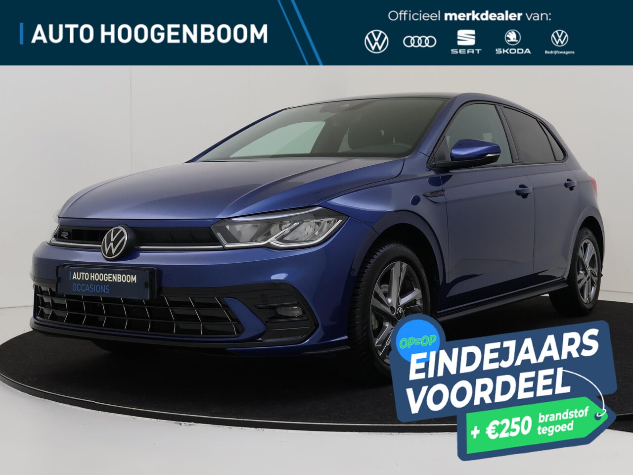 Volkswagen Polo - 1.0 TSI R-Line | Dodehoek detectie | CarPlay | Parkeerassistent | Climate control | Parkee - AutoWereld.nl