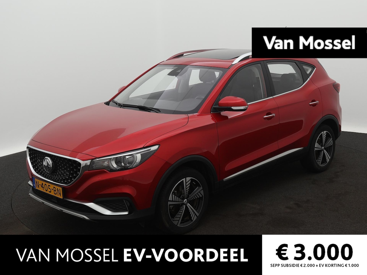 MG ZS - EV Luxury 45 kWh | WLTP 263KM | Panorama/Schuif-Kanteldak | 17"LMV | Navigatie | Airco | A - AutoWereld.nl