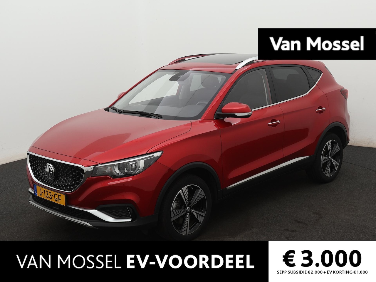 MG ZS - EV Luxury 45 kWh | Leder | Navi | Panoramadak | Camera | Apple CarPlay | Adaptive Cruise C - AutoWereld.nl