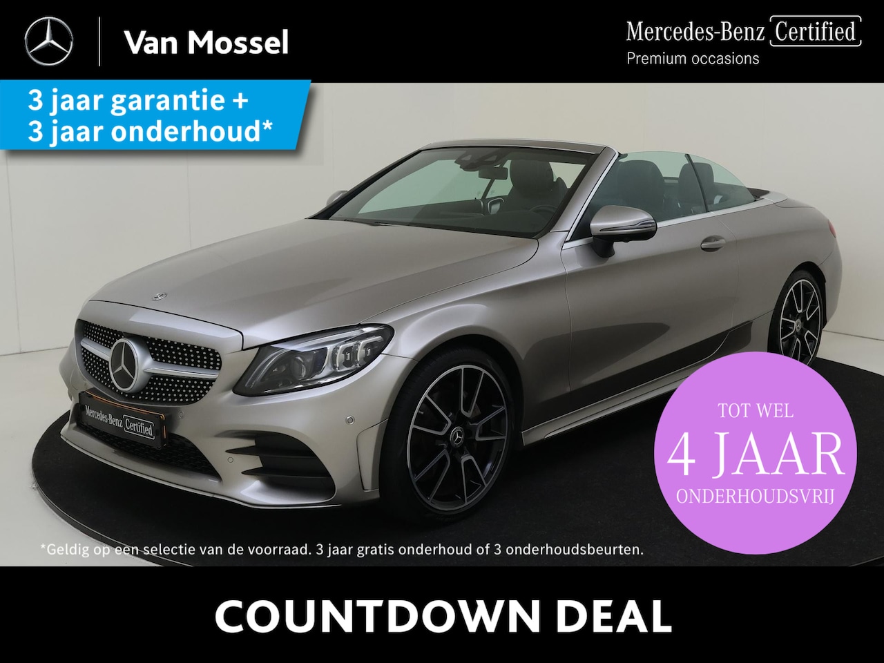 Mercedes-Benz C-klasse Cabrio - 200 Sport Edition / AMG/ 19 inch/ Burmester/ DISTRONIC - AutoWereld.nl