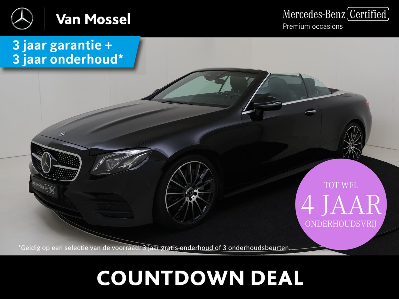 Mercedes-Benz E-klasse Cabrio - 350 Premium Plus /AMG /Leder /Burmester /360 Camera / Distronic - AutoWereld.nl