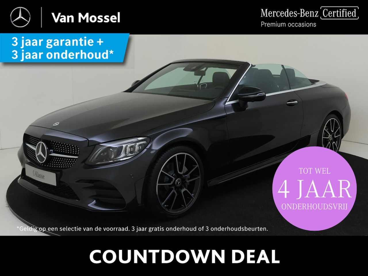 Mercedes-Benz C-klasse Cabrio - 180 AMG Line | Memory-Stoelen | Stoelverwarming | Stoelverkoeling | 360Graden-Camera | Nie - AutoWereld.nl