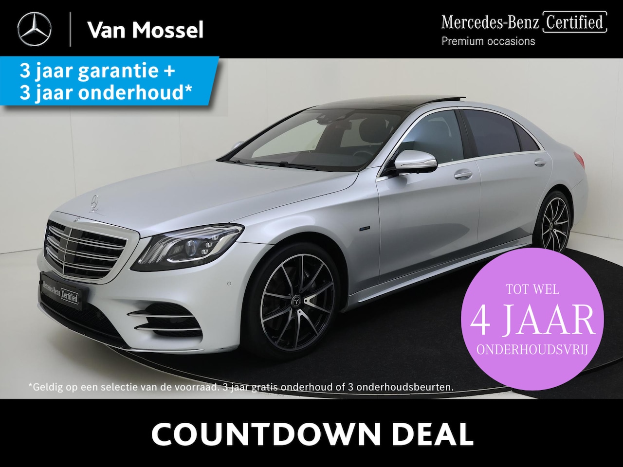 Mercedes-Benz S-klasse - 560 e Lang Premium Plus /AMG /Panoramadak /Burmester /Rijassistentiepakket /HUD /360 Camer - AutoWereld.nl