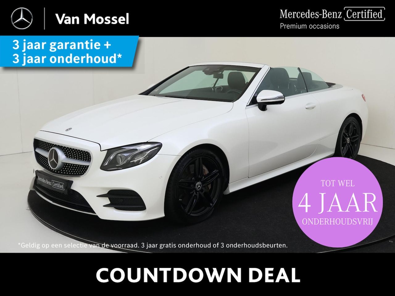 Mercedes-Benz E-klasse Cabrio - 300 Premium Plus / AMG/ 19 inch/ Memory/ Blauwe kap - AutoWereld.nl